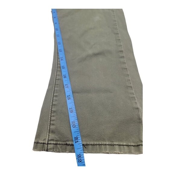 Levis Jeans Women’s Size 8 Green 542 Low Flare Safari Military Rodeo Hip Hop - Picture 11 of 12